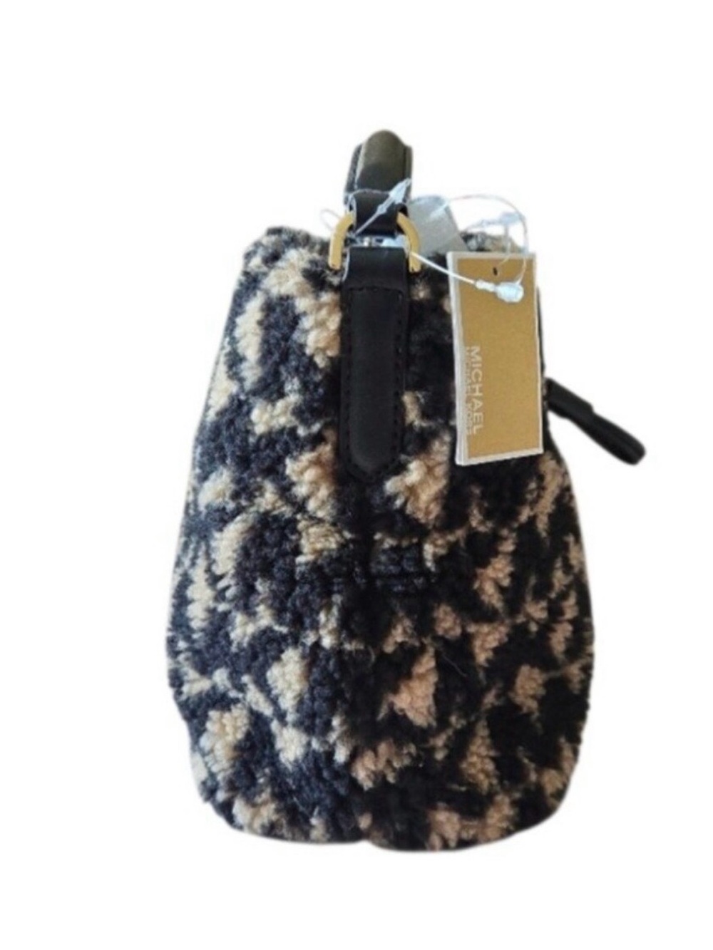 NWT Michael Kors Suri Faux Fur Bucket Crossbody Bag - Picture 6 of 10